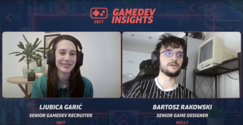 8Bit GameDev Recruitment interview - GameDev Insights - Ljubica Garic talks with Bartosz Rakowski