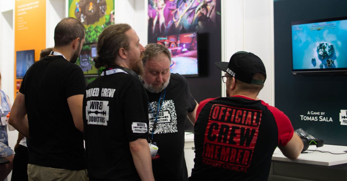 Gamescom 2023: indie game development studios mingling and networking